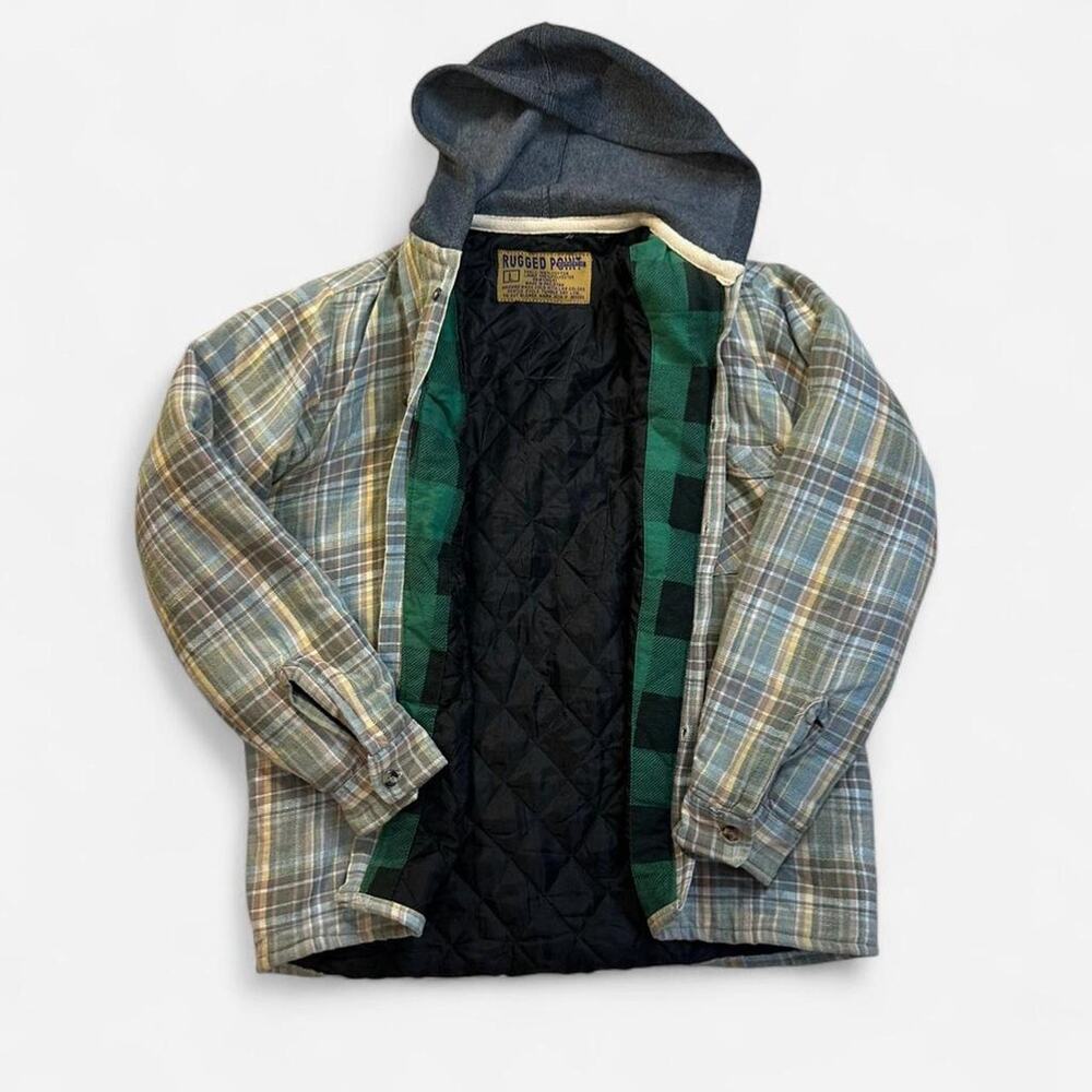 Vintage rugged pacific hooded flannel